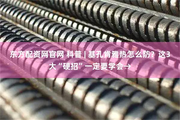 东方配资网官网 科普 | 基孔肯雅热怎么防？这3大“硬招”一定要学会→