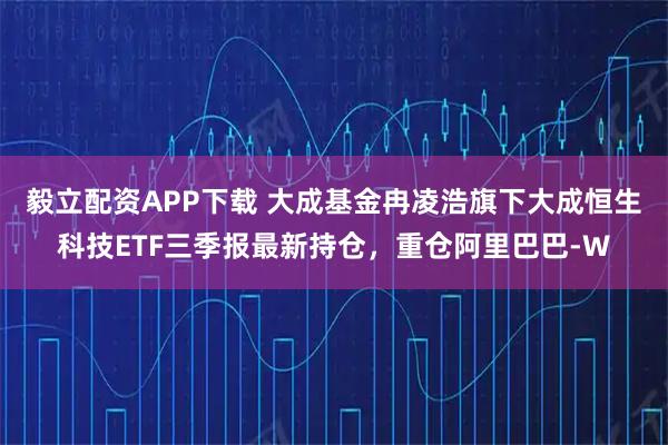 毅立配资APP下载 大成基金冉凌浩旗下大成恒生科技ETF三季报最新持仓，重仓阿里巴巴-W